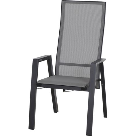 Siena Garden Dining Move Sessel London Aluminium matt anthrazit Hochlehner N62003