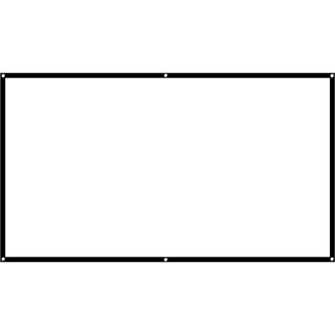 Écran de projection HD 60-100 pouces 16:9, rideaux d'écran portables pour films 3D (84 pouces) (1/5)