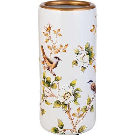 Paraguero de ceramica blanco D22x45 (1/5)