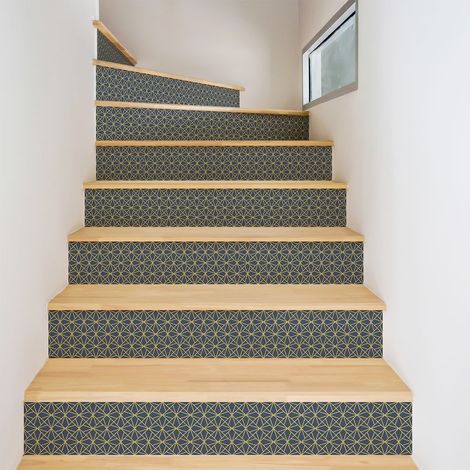 Stickers adhésifs escalier carrelages contremarche - OACHAN - 2 bandes de 12.5x87.5cm (1/3)