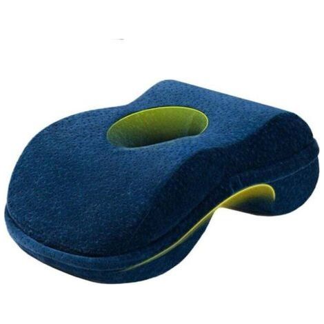 Soft Donut Shaped Nap Pillow, Ergonomic Wedge Shaped Pillow, Comfortable Velvet Coat (1/4)