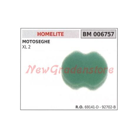 Filtro aria HOMELITE motosega XL 2 006757