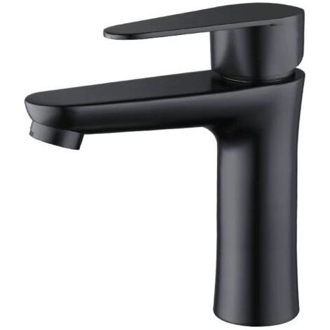 Lavabo en acier inoxydable robinet monotrou salle de bain robinet de bassin chaud et froid (1/3)