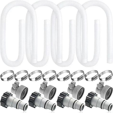 Tuyaux de piscine 1,5 pouce x 59 pouces - Tuyaux d'écumoire pour pompe et filtre de piscine, tubes de pompe pour piscine hors sol (1/5)