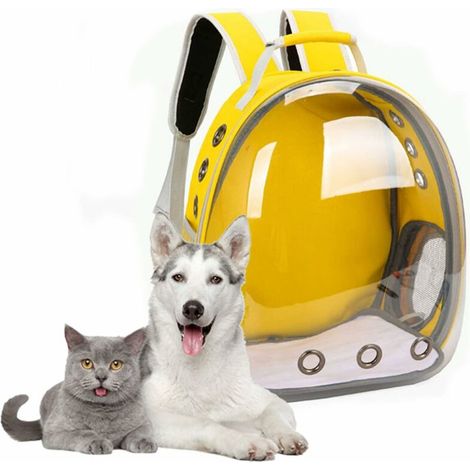 Cat Carrier Backpack - Large Pet Backpack - Ventilated Carry Bag for Cats and Small Dogs - Waterproof and Transparent - Breathable Capsule Design (1/5)
