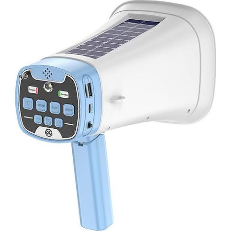Solar Megaphone Enceinte Portable sans Fil BT PA Bullhorn Outdoor Enregistrement Enceinte Handheld Amplifier,b (1/5)