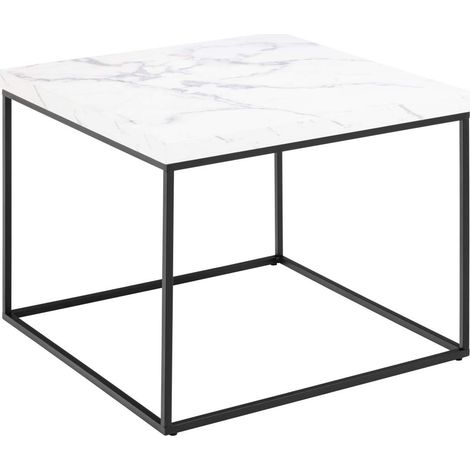 Barossa Couchtisch 60cm Marmor Dekor weiß.