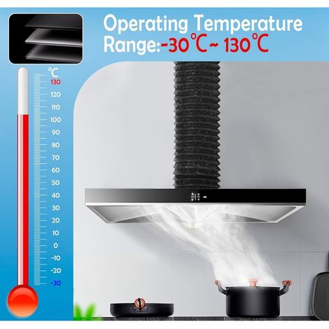 Tuyau Evacuation Seche Linge Ø150mm, Tuyau Seche Linge Evacuation 6m, Tuyau D'evacuation Flexible en Aluminium et PVC, Conduit D'air, pour Extracteur Climatisation (Blanc) (1/5)