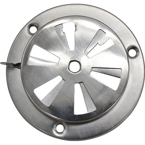 Grille d'aération ronde en acier inoxydable pour sèche-linge, thermostat et four (1/5)