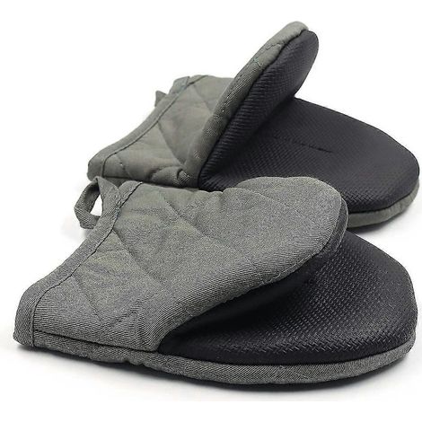 1 paire de maniques courtes en silicone résistant à la chaleur (jusqu'à 500 °C), antidérapantes, cadeau (1/5)