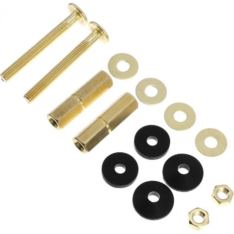 Kit Boulons Fixation Réservoir Toilettes Joints Doubles (1/5)