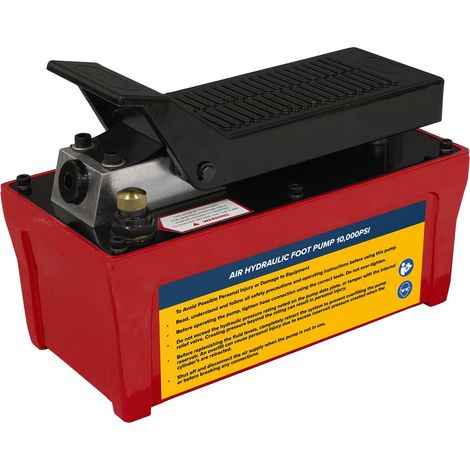 Sealey RE109 Air Hydraulic Foot Pump 10,000psi