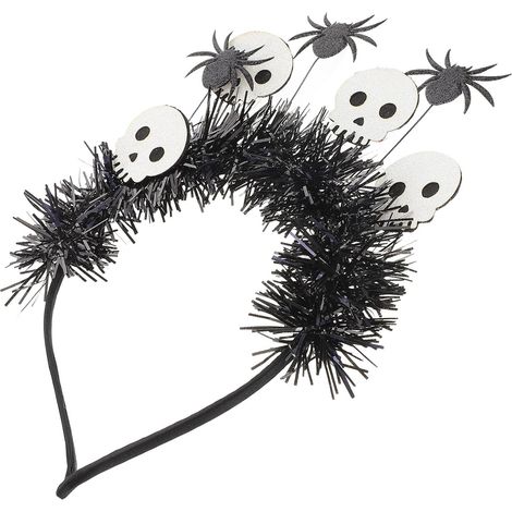 Black Felt and Satin Halloween Headbands for Halloween Celebration (1/5)