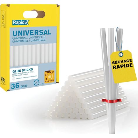 Bâtons de colle Universelle Transparente - Ø7mm x 90mm - 36pcs,115g (1/5)