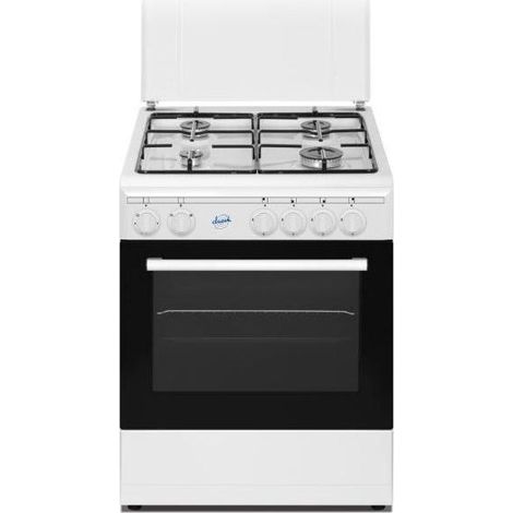 Ducati SD664WE Cucina Libera Installazione Bianca 60x58x86 Cm 4 Fuochi Gas Forno Elettrico Con Grill 56 L