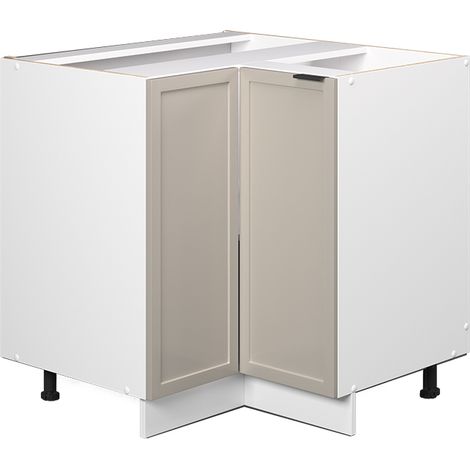 Mobile ad angolo cucina Fame-Line, GrigioBeige, 80.5 cm senza piano di lavoro, Vicco