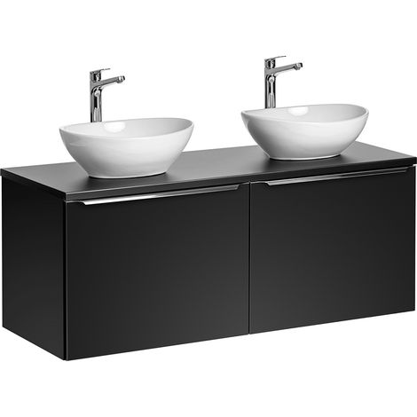 Meuble double vasque 120cm Éros Noir