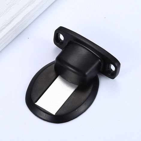 SHINING HOUSE Starker magnetischer Türschnäpper, robuste Türklemme aus Metall mit versteckter Bodenschraube, 2 Stück, schwarz (1/5)