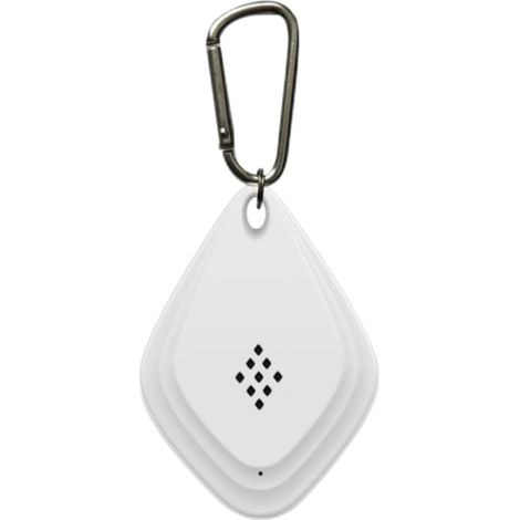 (Blanc) Répulsif anti-moustiques extérieur, répulsif anti-moustiques ultrasonique portable, répulsif électronique anti-moustiques alimenté par USB avec crochet noir (1/4)
