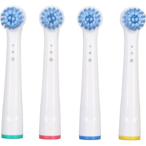 Lot de 4 têtes de brosse à dents électriques sensibles nettoyage doux rechange pour Braun D12 D10 (1/5)