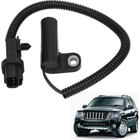 Sensor de posición del cigüeñal 56027868AC negro para Jeep Grand Cherokee L6 4.0L (1/5)