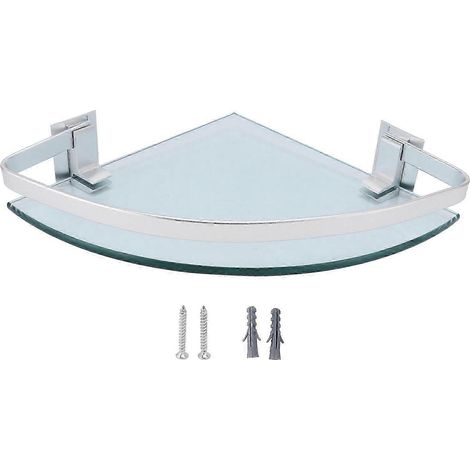 Étagère triangulaire pour salle de bain, porte-verre de douche, étagère de rangement, pour salle de bain et cuisine (1/5)