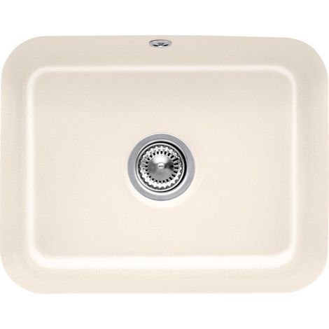 Cisterna 60C, Lavelli sottotop, 550 x 440 mm, Installazione sotto top in pietra naturale o ricostituita, Vasca sottotop inclusa Piletta automatica e set di fissaggio