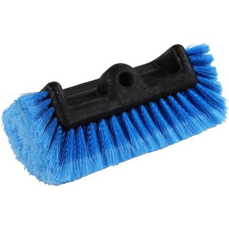 Spazzola per lavaggio auto a setole morbide a quattro lati - 25 cm di lunghezza, blu (1/4)