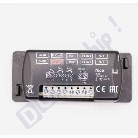 Récepteur Universel Radio Récepteur 433 MHZ 2 Canaux 12-24V Fixe
