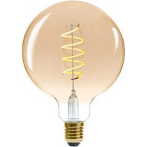 Ampoule Led Torsadée "Arco" 17cm Ambre (1/2)