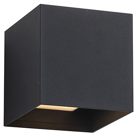 Applique d'extérieur bi-émission KADO, coloris Anthracite, raccordement E27, degré de protection IP65, design moderne en aluminium - Groupe Rossini (1/3)