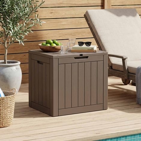 vidaXL Contenitore Giardino Grigio 55,5x43x53 cm Polipropilene (1/5)