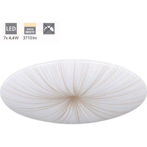Eglo LED Deckenleuchte Nieves 1 weiß gold Ø 51 cm Deckenlampen & Kronleuchter (1/5)
