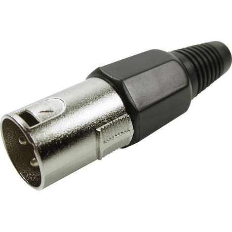 Cliff FC6130 XLR-Steckverbinder Stecker, gerade Polzahl: 3 Silber 1 St.