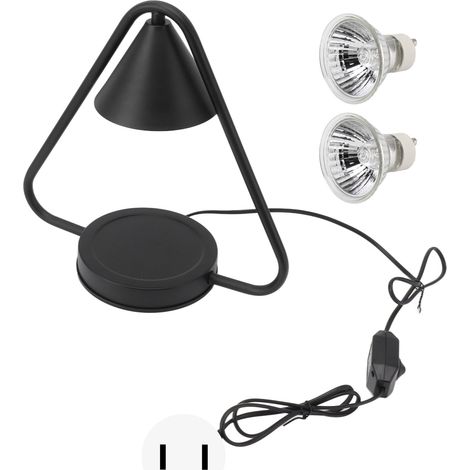 Ortviai Lampe à chauffe-cire aromathérapie réglable avec variateur, lampe électrique sans flamme pour bougies parfumées