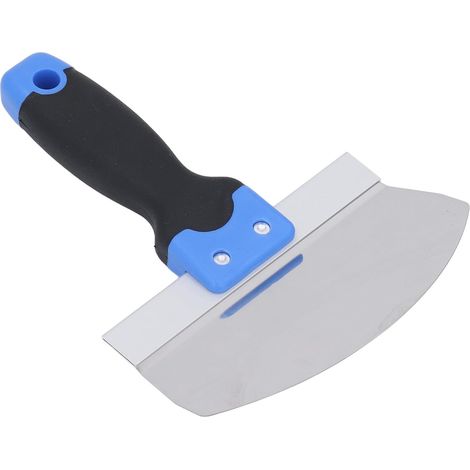 JSSEVN - Putty knife, curved stainless steel bucket shovel, soft-grip scraper for drywall repair and finishing (1/5)