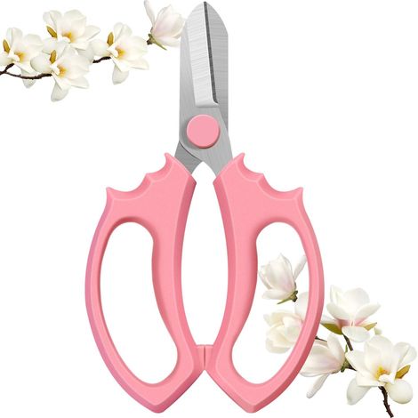 Ciseaux À Fleurs - Lame En Acier SK5 - Diamètre De Coupe 8 mm - Poignée Ergonomique En PP Antidérapant - Pour Arrangement Floral Et Taille De Plantes - 1 Pièce (1/5)