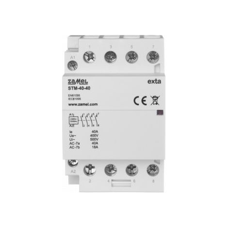 Contactor de instalación modular 40A 4xZ 230V CA tipo: STM-40-40 EXT10000296