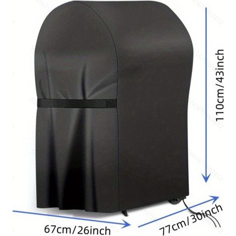 Housse BBQ imperméable, protection gaz barbecue avec cordon, housse de grill extérieur résistante, couverture anti-pluie pour gril à gaz, taille universelle, abri cuiseur robuste (1/3)