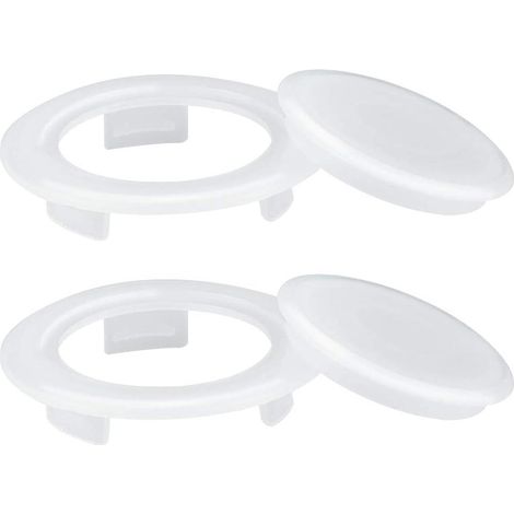Anneau de protection pour trou de parasol de table en plastique (10 cm), protège-trou pour parasol de terrasse, parasol de jardin, parasol stabilisateur, blanc (1/5)