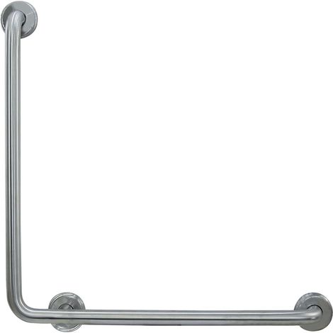 Barra de apoyo de 90º para pared 600x600 mm - NOFER Acabado: Brillo