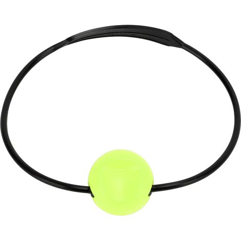 Dispositif de signalisation sous-marine pour bouteilles de plongée (sangle noire, balle jaune) (1/5)