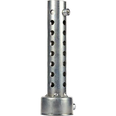 Silenciador de escape universal para motocicleta con reductor de ruido plateado (42 mm) (1/5)