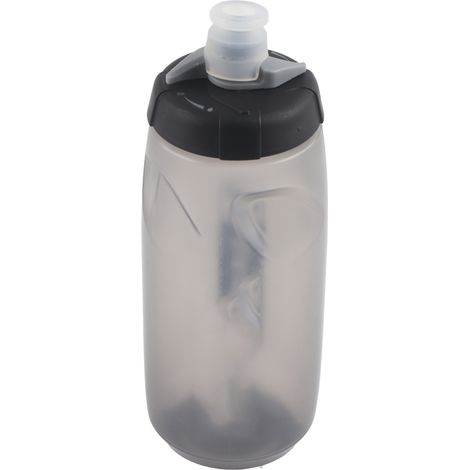 Robuste, auslaufsichere und ungiftige 650-ml-PP5-Fahrradtrinkflasche, ideal für Radfahren und Outdoor-Sportarten, transparente graue Farbe. (1/5)