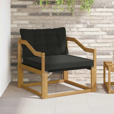 Teenpull – Outdoor-Sofagarnitur Massives Akazienholz und Textilene Weiß (1/5)