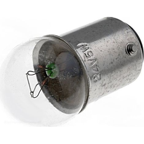 Ampoule à baïonnette 24v 5w Ball Type 0,15mm Lamp-ba15d/24