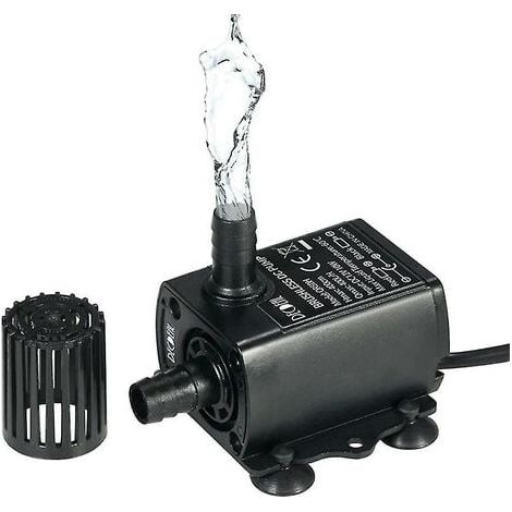 12V DC Mini Cold Water Circulation Pump with 400L/H Flow Rate and Ultra Quiet Brushless Solar Motor