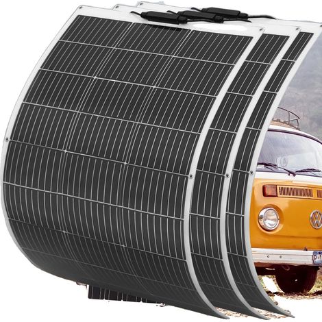 Panneau Solaire Flexible, Puissance Maximale de 100W, Design Léger (1/2)