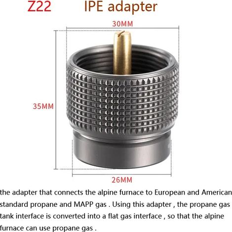 Adaptateur de recharge pour réchaud à gaz butane de camping, valve de protection, convertisseur, accessoires, équipements et outils pour réchauds de cuisine portables (1/5)