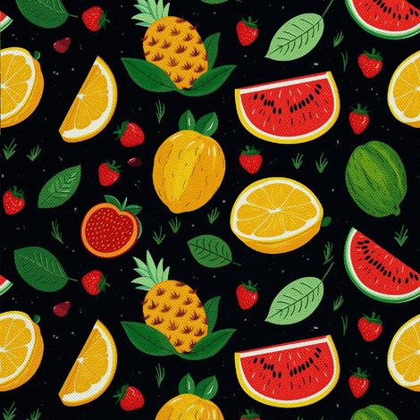 Tela decorativa para exteriores Oxford - Motivo frutal  DX6647 (1/5)